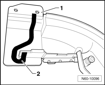 Volswagen Tiguan. Rear Lid, Removing and Installing