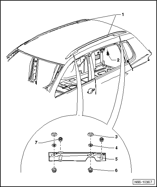 Volswagen Tiguan. Roof Railing