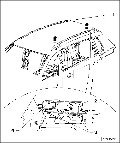 Volswagen Tiguan. Roof Railing