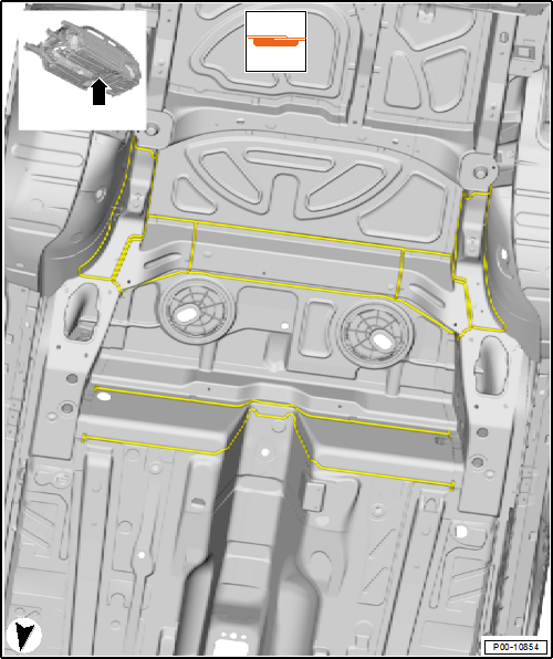 Volswagen Tiguan. Rear Underbody Seam Sealing