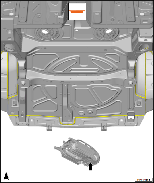 Volswagen Tiguan. Rear Underbody Seam Sealing