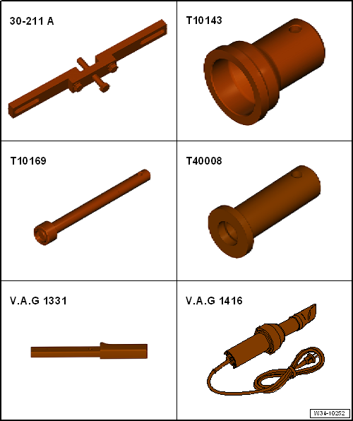 Volswagen Tiguan. Special Tools