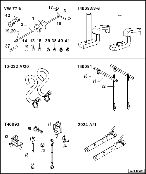 Volswagen Tiguan. Special Tools