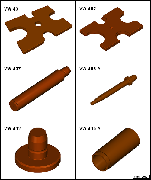 Volswagen Tiguan. Special Tools