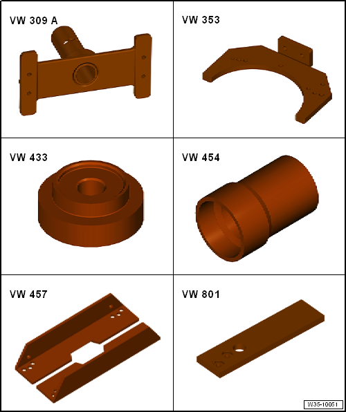 Volswagen Tiguan. Special Tools