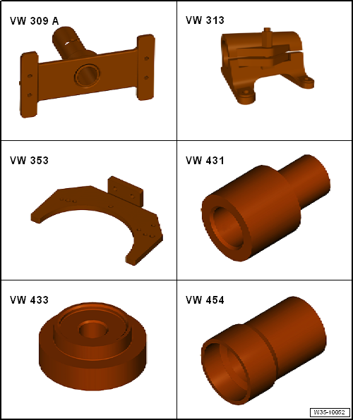 Volswagen Tiguan. Special Tools