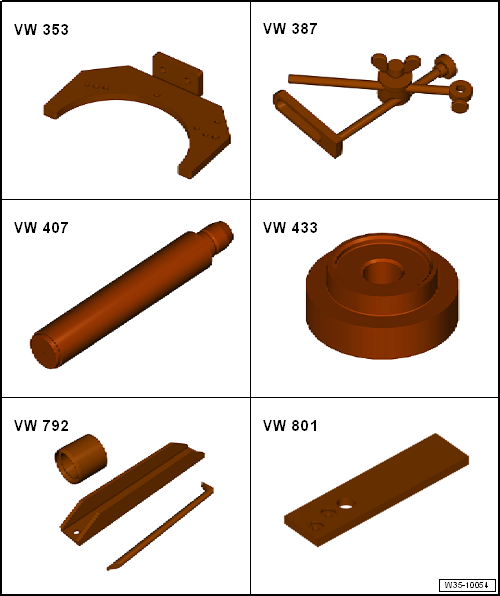 Volswagen Tiguan. Special Tools