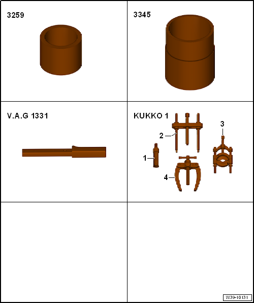 Volswagen Tiguan. Special Tools