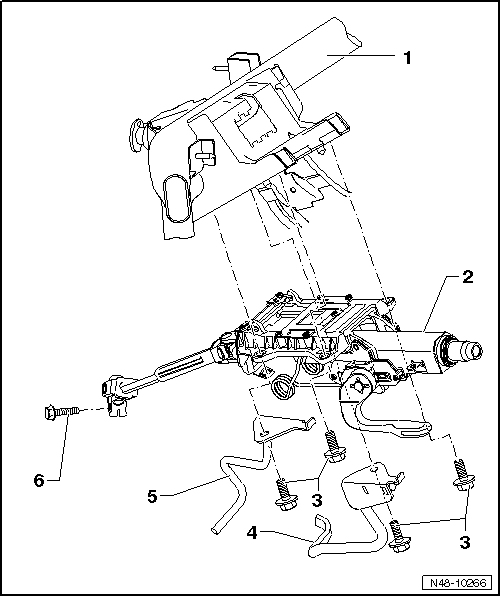 Volswagen Tiguan. Overview - Steering Column