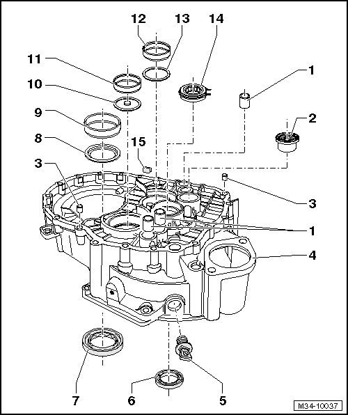 Volswagen Tiguan. Overview - Clutch Housing